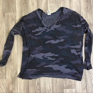 Victoria’s Secret pink blue camo long sleeve